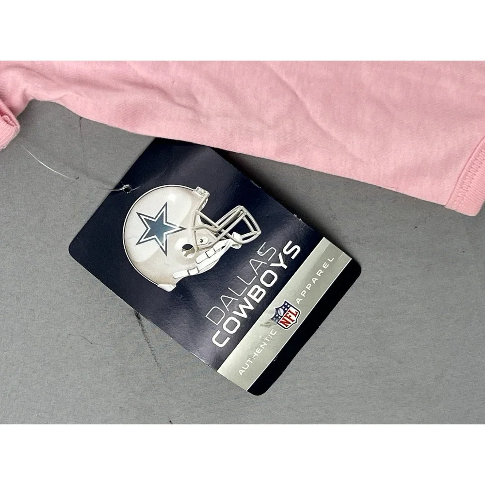 NFL Dallas Cowboys Baby Girl One‎ Piece Bodysuit 12M Pink